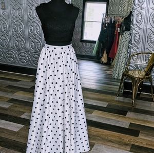 LAST CHANCE 2-Piece Polka Dot & Lace w/ Pockets